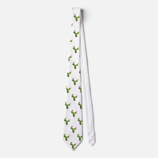 Niedliche Wasserfarbenkaktus Krawatte (Vorderseite)