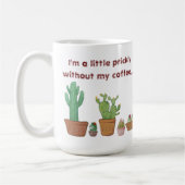 Niedliche Wasserfarbenkaktus peitschen ohne meine Kaffeetasse (Links)