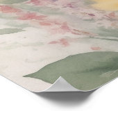 Niedliche Wasserfarbenkatze Poster (Ecke)