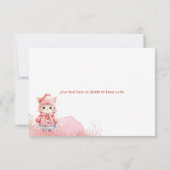 Niedliche Wasserfarbenküche Katze Wintermäntel Dankeskarte (Rückseite)