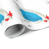 Niedliche Wasserfarbenkunst Geschenkpapier (Rolleneckpunkt)