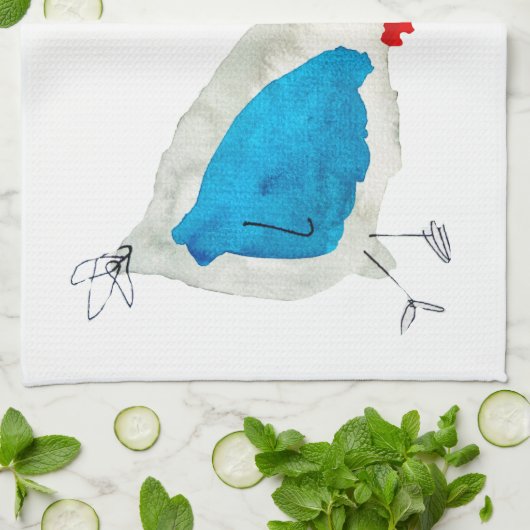 Niedliche Wasserfarbenkunst Geschirrtuch (Gefaltet)