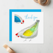 Niedliche Wasserfarbenkunst Mitteilungskarte (Vorderseite/Rückseite Beispiel)