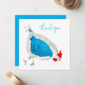 Niedliche Wasserfarbenkunst Mitteilungskarte (Vorderseite/Rückseite Beispiel)