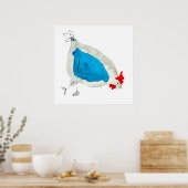 Niedliche Wasserfarbenkunst Poster (Küche)