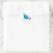 Niedliche Wasserfarbenkunst Runder Aufkleber (Tasche)
