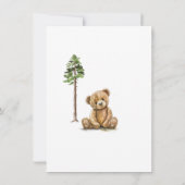 Niedliche Wasserfarbenlephant Babydusche Einladung (Rückseite)