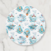 Niedliche Wasserfarbenmuster Whale Geburt Geschenkanhänger (Rückseite)