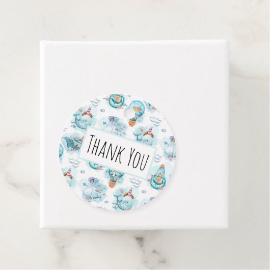 Niedliche Wasserfarbenmuster Whale Geburt Geschenkanhänger (Beispiel)