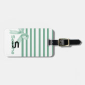 Niedliche Wasserfarbenprägestreifen Gepäckanhänger (Vorderseite horizontal)