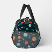 Niedliche Wasserfarbenraumplaneten Raketen betäube Duffle Bag (Rechts)