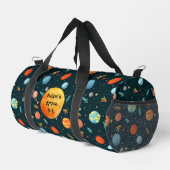 Niedliche Wasserfarbenraumplaneten Raketen betäube Duffle Bag (Rechte Ecke)