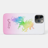 Niedliche Wasserfarbenregenbogenfarbe Case-Mate iPhone Hülle (Rückseite (Horizontal))