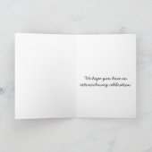 Niedliche Wasserfarbenschale auf einer Zweigstelle Karte (Innenseite)