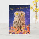 Niedliche Wasserfarbenschale auf einer Zweigstelle Karte (Gelbe Blume)