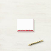 Niedliche Wasserfarberote Kraftfahrzeuge Post-it Klebezettel (Auf Schreibtisch)