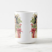 NIEDLICHE WASSERFARBFLÜFFY-CHRISTMAS KITTEN KAFFEETASSE (Mittel)