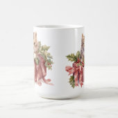 NIEDLICHE WASSERFARBFLÜFFY-CHRISTMAS KITTEN KAFFEETASSE (Mittel)