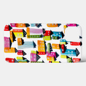 Niedliche Wasserfarbhäuser Case-Mate iPhone Hülle (Rückseite (Horizontal))