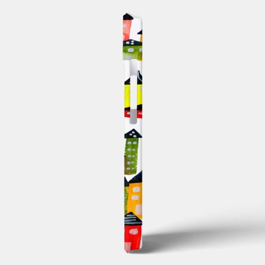 Niedliche Wasserfarbhäuser Case-Mate iPhone Hülle (Rückseite / Links)