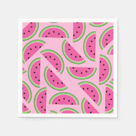 Niedliche Wassermelone 1. Geburtstag Party Serviette