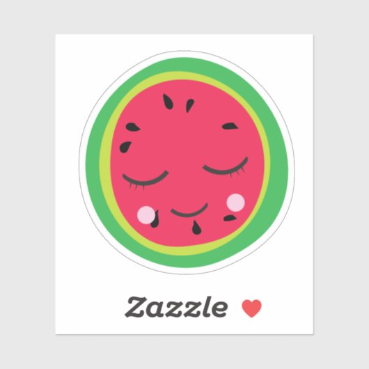 Niedliche Wassermelone Aufkleber (Blatt)