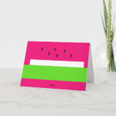 Niedliche Wassermelone Geburtstag Karte (Rückseite)