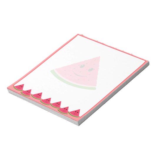 Niedliche Wassermelone Gezeichnet Custom Notizblock (Rotiert)