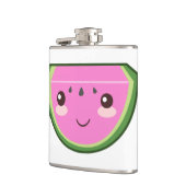 Niedliche Wassermelone-Illustration Flachmann (Links)