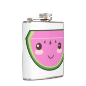 Niedliche Wassermelone-Illustration Flachmann (Rechts)