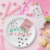 Niedliche Wassermelone im Melon Pappteller (Party)