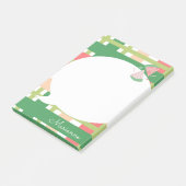 Niedliche Wassermelone Karierte Blase Post-it-Hinw Post-it Klebezettel (angewinkelt)
