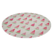 Niedliche Wassermelone: nahtloses Wasserfarbmuster Schneidebrett (Ecke)