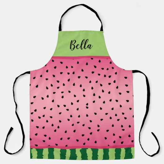 Niedliche Wassermelone Personalisiert Schürze (Vorderseite)
