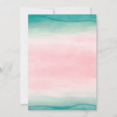 Niedliche Wassermelone Sommerrosafarbene 16 Einladung (Rückseite)