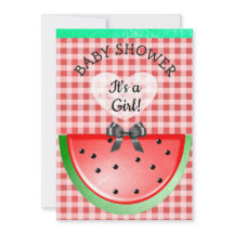 Niedliche Wassermelone Themed Girl's Baby Dusche