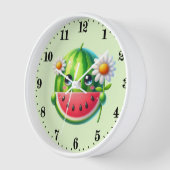 Niedliche Wassermelone Uhr (Winkel)