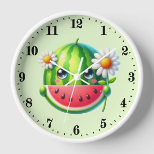Niedliche Wassermelone Uhr