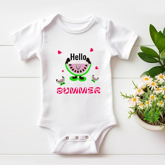 Niedliche Wassermelonen Baby Strampler