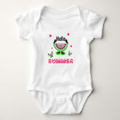 Niedliche Wassermelonen Baby Strampler (Vorderseite)