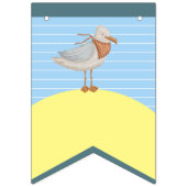 Niedliche Wassertiere Aquarell Kinderdusche Wimpelkette (Erste Fahne)