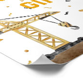 Niedliche Watercolor - Baukarten und Geschenke Poster (Ecke)