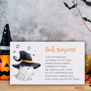 Niedliche Watercolor Ghost Babyduschkarte Visitenkarte