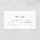 Niedliche Watercolor Rainbow Caregier Business Car Visitenkarte (Rückseite)