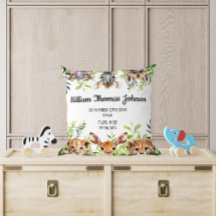 Niedliche Watercolor Safari Tiere Geburtsstände ei