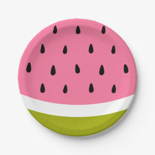 Niedliche Watermelon Paper-Teller Pappteller