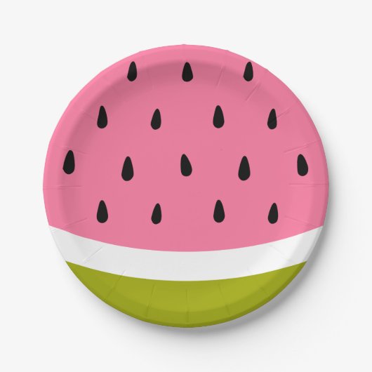 Niedliche Watermelon Paper-Teller Pappteller (Vorderseite)