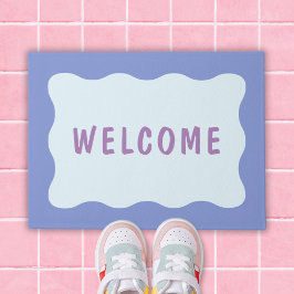 Niedliche Wavy Border Fußmatte