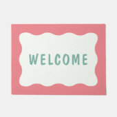 Niedliche Wavy Border Fußmatte (Vorderseite)