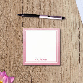 Niedliche Weibchen Moderne Wasserfarben Wash Blush Post-it Klebezettel